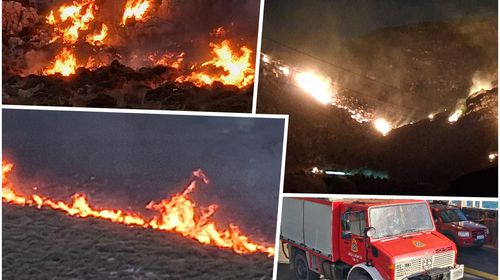 Υπό έλεγχο η μεγάλη πυρκαγιά στην Κάλυμνο μετά από ολονύχτια μάχη με τις φλόγες