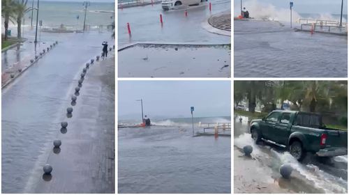 Σε "Βενετία"  μετατράπηκε το λιμάνι της Κω - Πλημμύρισε οι παραλιακός δρόμος από την Αβέρωφ μέχρι το Ακταίον (vid)