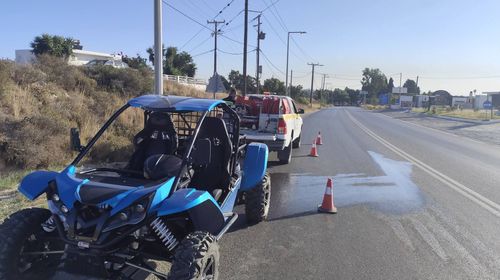 Φωτιά σε όχημα buggy στον Επαρχιακό 