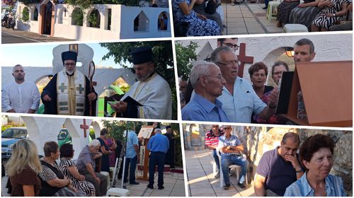 Με κατάνυξη ο εσπερινός της εορτής των Αγίων Αναργύρων στο ομώνυμο εξωκλήσι στο Τιγκάκι