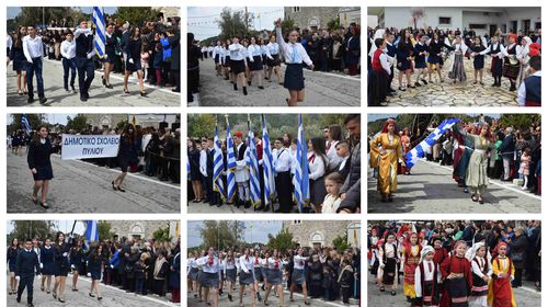 Με συγκίνηση και περηφάνια η παρέλαση στην Ευαγγελίστρια Ασφενδιού για την επέτειο της 25ης Μαρτίου