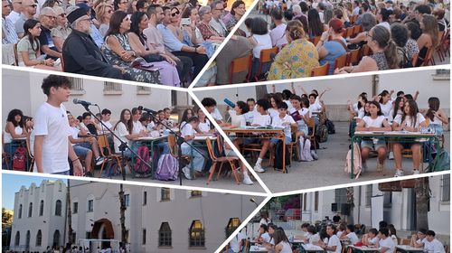 Αποχαιρετισμός με συγκίνηση από τους μαθητές της ΣΤ' τάξης του 7ου Δημοτικού Σχολείου Κω