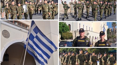 Έπαρση της σημαίας στο Διοικητήριο Κω