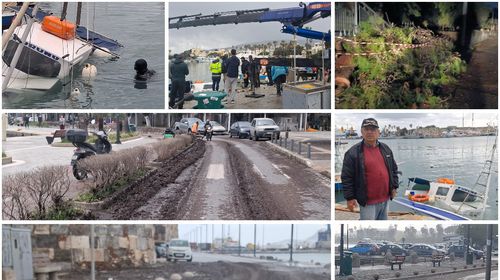 Νύχτα δοκιμασίας για την Κω από την κακοκαιρία «Erminio» (πτώσεις δέντρων, βυθίστηκε καΐκι, πλημμύρισαν δρόμοι κ.α.)