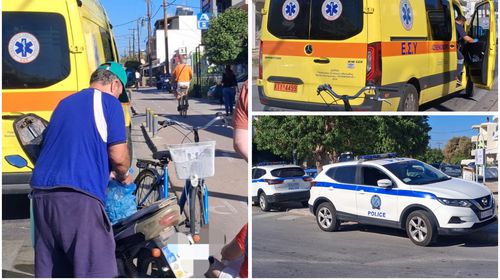 Τροχαίο έξω από το 2ο Δημοτικό Σχολείο Κω – Τραυματίστηκε οδηγός ποδηλάτου