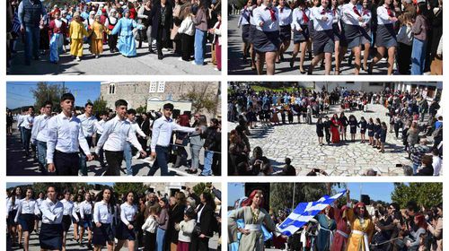 Mε λαμπρότητα η παρέλαση της 7ης Μαρτίου στην Ευαγγελίστρια Ασφενδιού