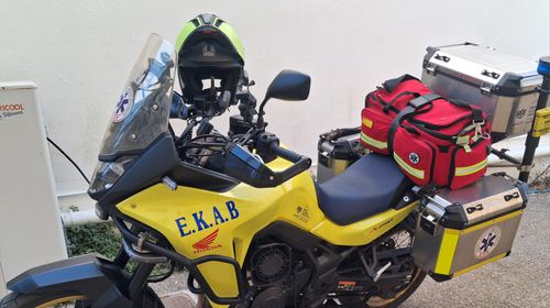 Ξανά στους δρόμους της Κω η μοτοσυκλέτα του ΕΚΑΒ