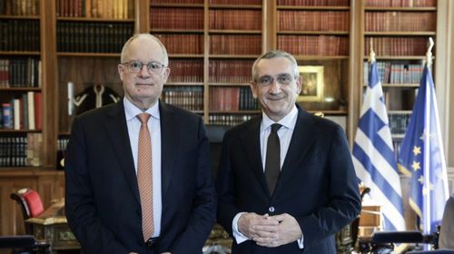 Συνάντηση του ΠτΔ Κ. Τασούλα με τον Πρόεδρο της ΕΝΠΕ Γ. Χατζημάρκο