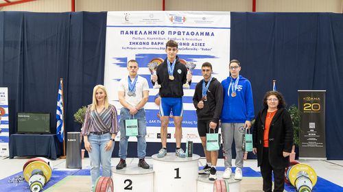 12 πανελλήνια ρεκόρ ο Παναγιώτης Σπύρου του Ανταγόρα στο Πανελλήνιο Πρωτάθλημα Αρσης Βαρών