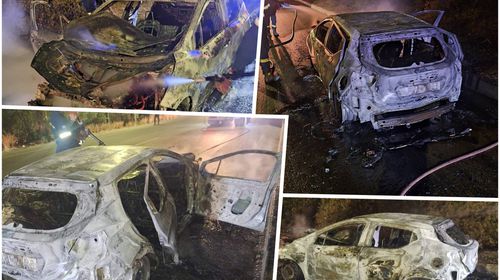 Φωτιά σε αυτοκίνητο στην περιοχή "Πόρτες" - Κάηκε ολοσχερώς (vid)