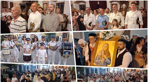Λέρος: Με λαμπρότητα ο εσπερινός και η λιτάνευση της εικόνας της Οσίας Γαβριηλίας