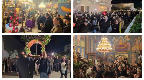 H περιφορά του Επιταφίου στoν Ι.Ν. Αποστόλων στην Αντιμάχεια