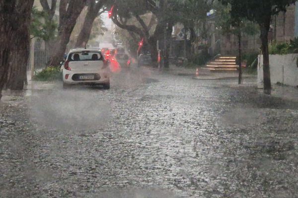 Προβλήματα σε δρόμους της Κω από την βροχόπτωση 