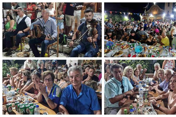 Mεγάλο γλέντι στο πανηγύρι για την εορτή της Συνάξεως του Αρχαγγέλου Γαβριήλ στο Πλατάνι