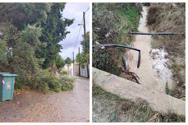 Σε επιφυλακή η πολιτική προστασία στην Κω για την κακοκαιρία “Byron” - Πλημμύρισαν δρόμοι και ποταμοί, πτώσεις δέντρων κ.α.