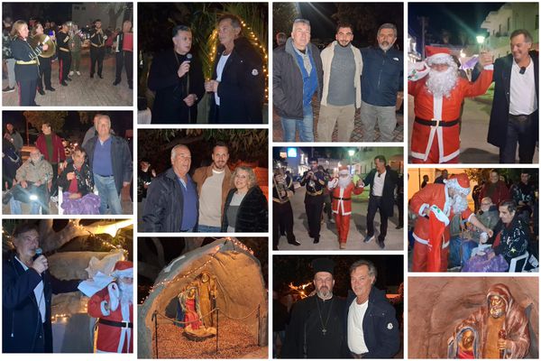 Σε εορταστικό κλίμα η φωταγώγηση της φάτνης στα Λαϊκά
