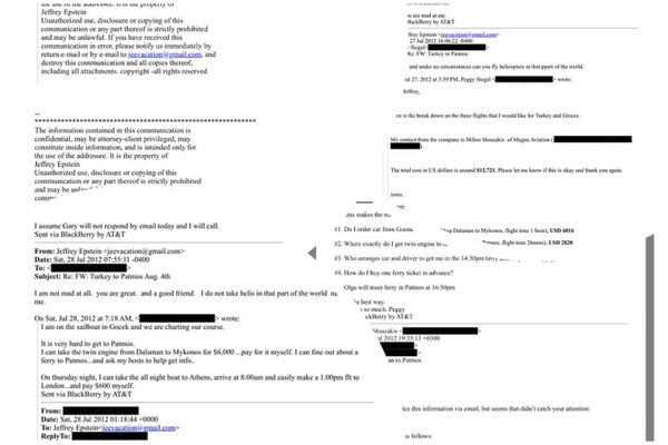 "Αρχεία Epstein": Αναφορές σε ταξίδι σε Κω και Πάτμο