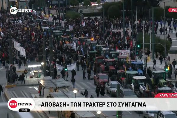 "Απόβαση" των τρακτέρ στο Σύνταγμα για το συλλαλητήριο 
