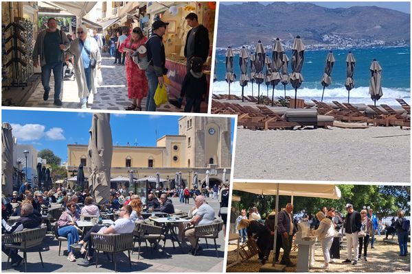 Αυξημένη η κίνηση στην πόλη της Κω λόγω "κακοκαιρίας", αλλά συγκρατημένες οι αγορές των τουριστών