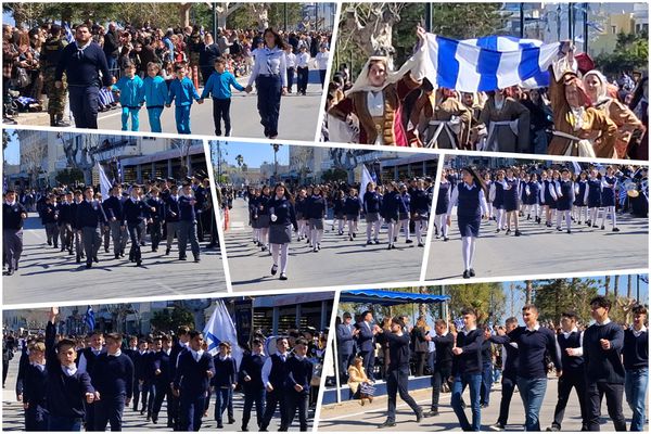 Με εθνική υπερηφάνεια η παρέλαση της 7ης Μαρτίου στην πόλη της Κω