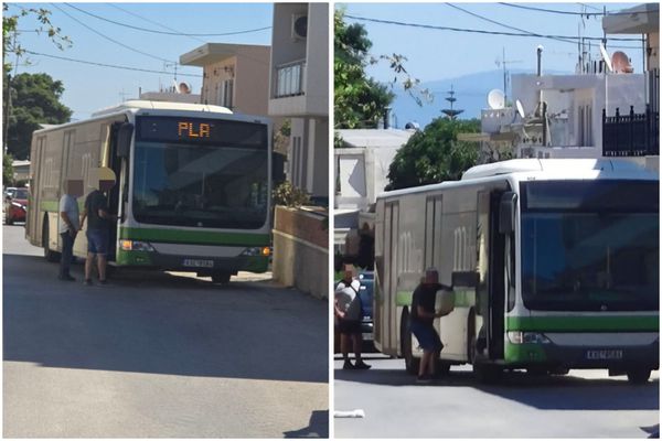 Κυκλοφοριακό χάος στο Πλατάνι – Λεωφορείο της Δημ. Συγκοινωνίας έμεινε από καύσιμα στη μέση του δρόμου 