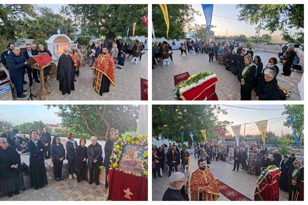 ΠΑΡΟΥΣΙΑ ΠΟΛΛΩΝ ΠΙΣΤΩΝ ΕΟΡΤΑΣΤΗΚΕ  Η ΜΝΗΜΗ ΤΟΥ ΑΓΙΟΥ ΓΕΩΡΓΙΟΥ  ΤΟΥ ΚΕΦΑΛΑ (ΧΑΛΙΚΟΥΡΑ)