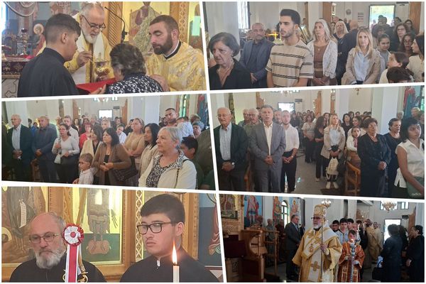 Πλήθος πιστών στην Κυριακάτικη Θεία Λειτουργία στον Ι.Ν. Αγ. Πάντων Κω και προσκύνημα της Εικόνας του Αγ. Φανουρίου