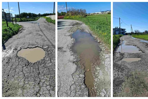 Παράπονα αναγνώστριας για τις λακκούβες στο Μαρμάρι