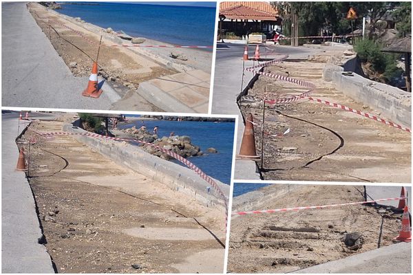 Παραμένουν ανοιχτές οι "πληγές" στο παραλιακό μέτωπο της Καρδάμαινας