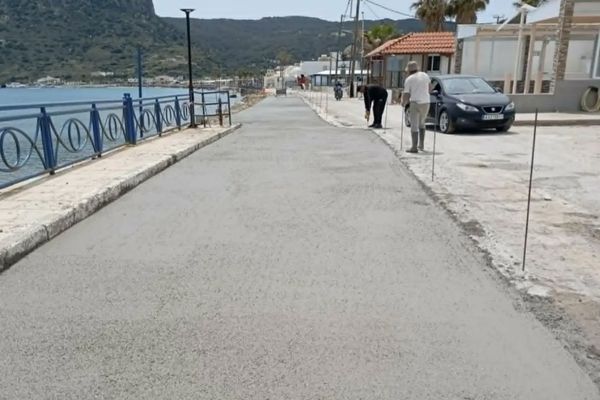 Ολοκληρώθηκαν οι εργασίες στον δρόμο στο Καμάρι Κεφάλου 
