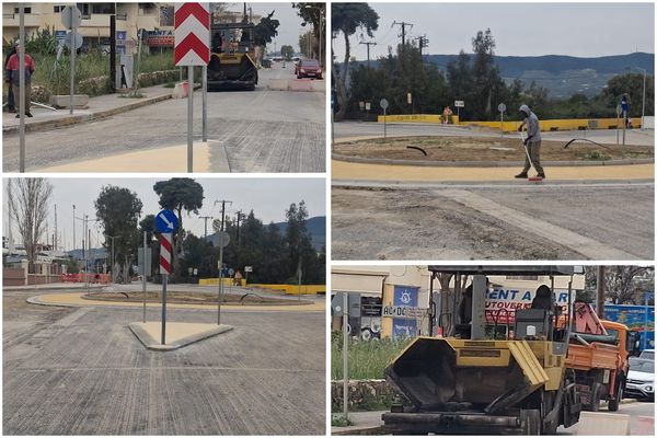 Έκλεισε ο κόμβος στη Μαρίνα - Ξεκίνησαν οι εργασίες ασφαλτοστρωσης - Δηλώσεις του εργολάβου 