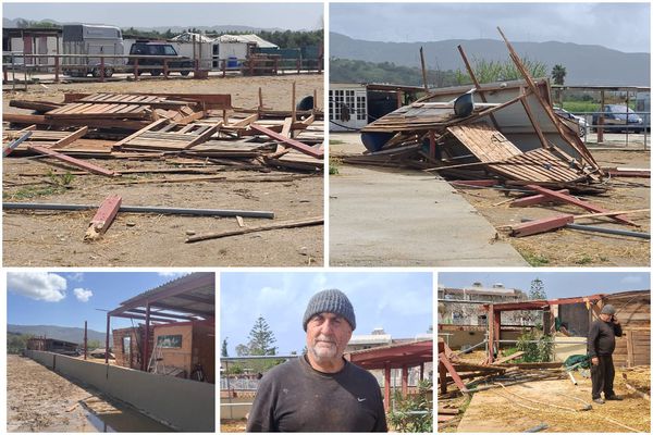 Μεγάλες καταστροφές από την κακοκαιρία στο “Ericas Horse Farm” στο Μαρμάρι