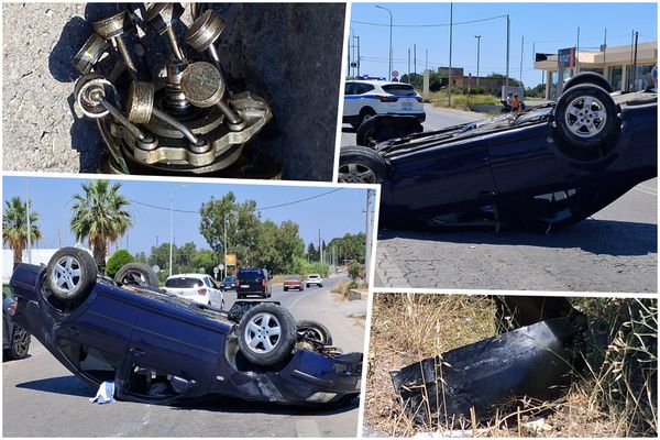 Αυτοκίνητο "ντελαπάρισε" στον Επαρχιακό 
