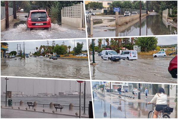 Προβλήματα στην Κω από την πρωινή βροχόπτωση