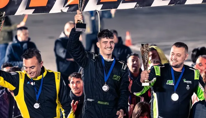 Στην κορυφή ο Ηλίας Γρύλλης, στην κατηγορία Drift-1 Pro, στο « Super Drift Race» στη Λάρισα