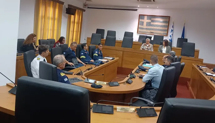 Συνεδρίασε το Συντονιστικό Όργανο Πολιτικής Προστασίας για την πρόληψη και την ασφάλεια του νησιού