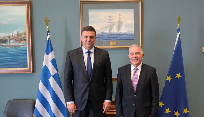 Συνάντηση του Βασίλη Α. Υψηλάντη με τον Υπουργό Ναυτιλίας Βασίλη Κικίλια  