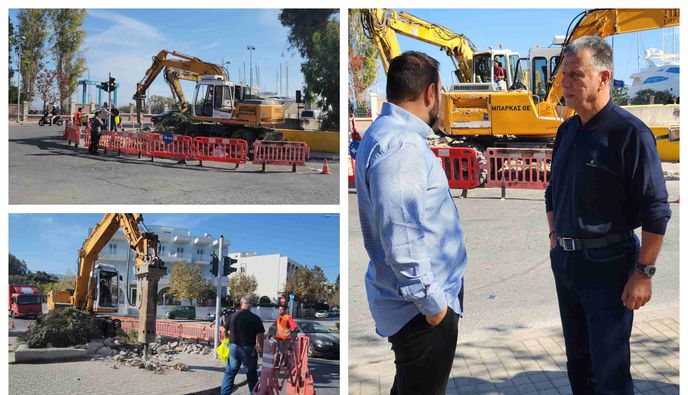 Ξεκίνησαν οι εργασίες για την κατασκευή νέου κόμβου στη Μαρίνα Kω