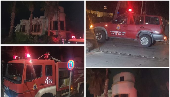 Συμβαίνει τώρα: Φωτιά στο παλιό κτίριο της Ταξιαρχίας Κω