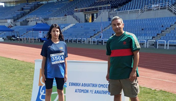 Χρυσό μετάλλιο για τη Δέσποινα Χόνδρου στα 800μ στο Πανελλήνιο Πρωτάθλημα Παραστίβου στη Θεσσαλονίκη
