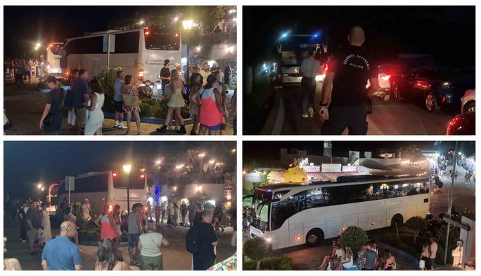 "Μπλόκαρε" πάλι η κυκλοφορία στη Ζιά - Μεγάλη ταλαιπωρία για οδηγούς και επισκέπτες