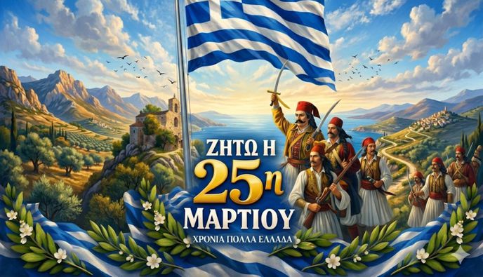25 Μαρτίου: Ημέρα με διπλή γιορτή για το Έθνος μας - Χρόνια πολλά Ελλάδα!