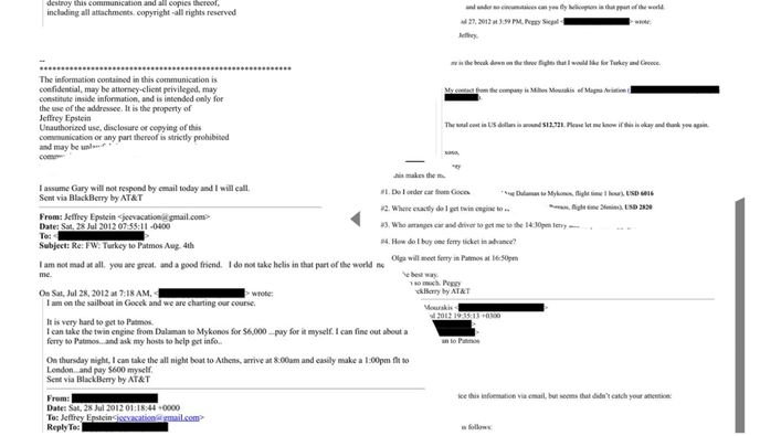 "Αρχεία Epstein": Αναφορές σε ταξίδι σε Κω και Πάτμο