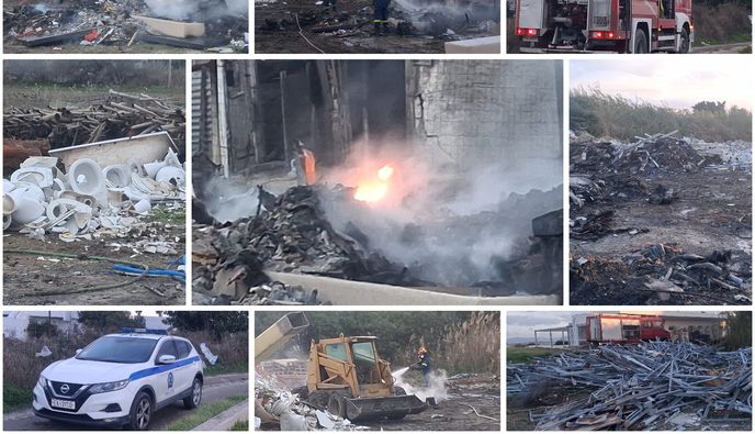 Φωτιά στο Τιγκάκι – Άμεση επέμβαση της Πυροσβεστικής