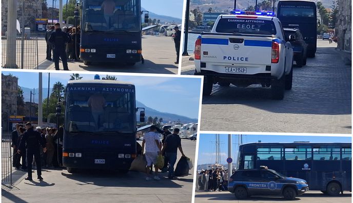 Άλλοι 100 μετανάστες μεταφέρθηκαν από την Κρήτη στην Κω
