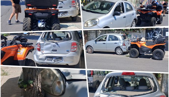 Τροχαίο στην οδό ΕΘν. Αντιστάσεως στην πόλη της Κω - "Γουρούνα" συγκρούστηκε με ΙΧ