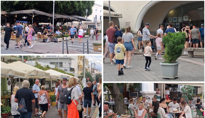 Αυξημένη η κίνηση σήμερα στο κέντρο της Κω λόγω της βροχής – Οι τουρίστες προτίμησαν τη βόλτα στην πόλη