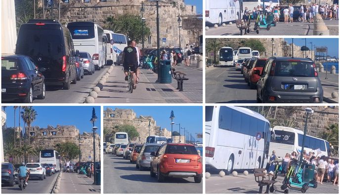 Κυκλοφοριακό “κομφούζιο” στο λιμάνι της Κω από την επίσκεψη κρουαζιερόπλοιου με Ισραηλινούς τουρίστες
