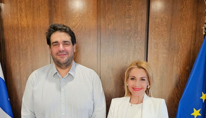 Συνάντηση της Μ. Ιατρίδη με τον Υπ. Εσωτερικών Θ. Λιβάνιο για τη λειτουργία και στελέχωση των κοινωνικών δομών των Δήμων