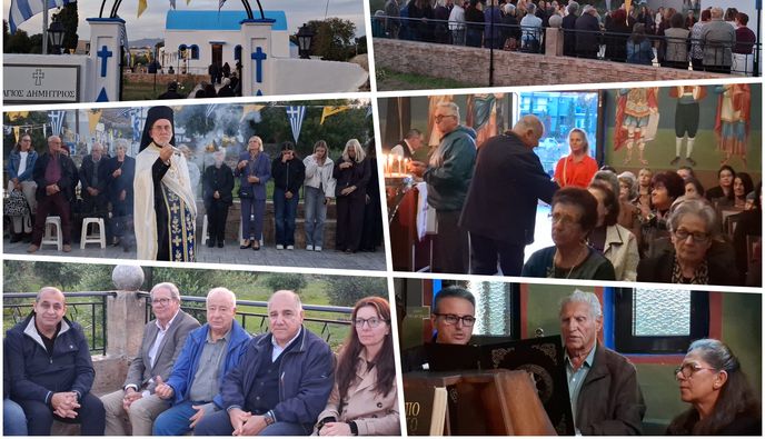 Παρουσία αρκετών πιστών ο Εσπερινός στο εξωκκλήσι του Αγίου Δημητρίου στην Κω